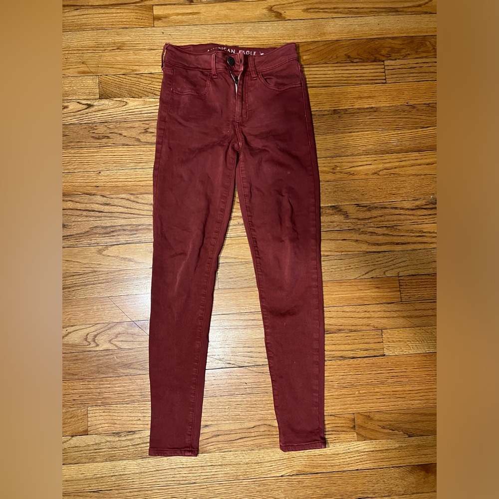 Women's Red Jeans